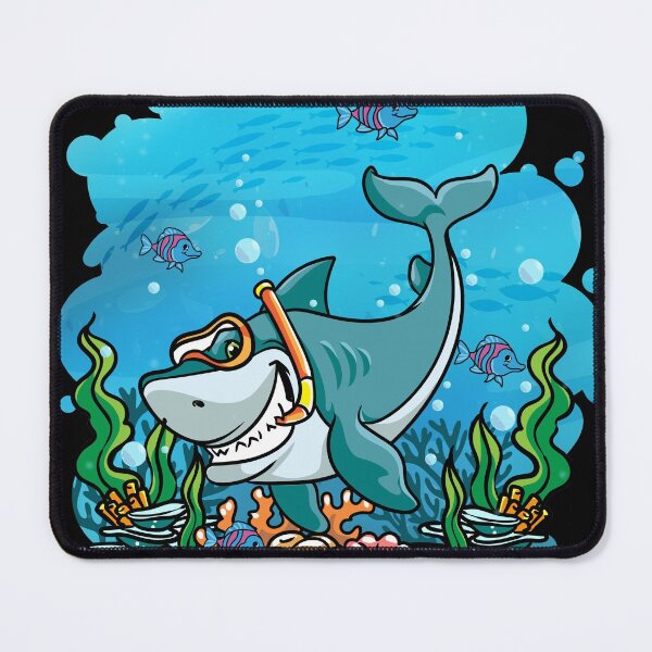 Item preview, Deep Sea Scuba Shark Diver Gift designed and sold by woormle.
