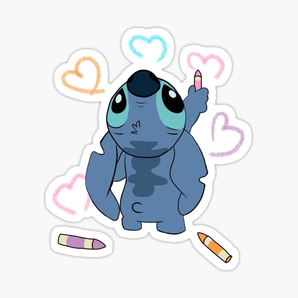 Stitch Sticker for Sale by TFoxCrafts Shop