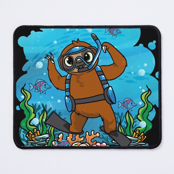 Item preview, Deep Sea Scuba Sloth Diver Gift designed and sold by woormle.