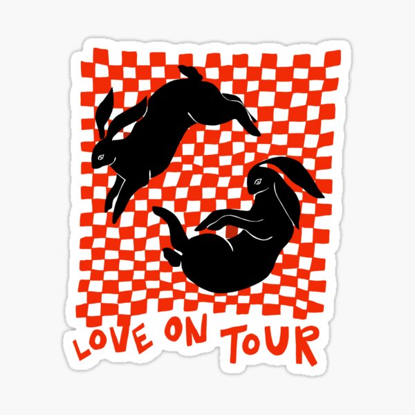 Harry Styles Love On Tour Bunnies Merch Sticker