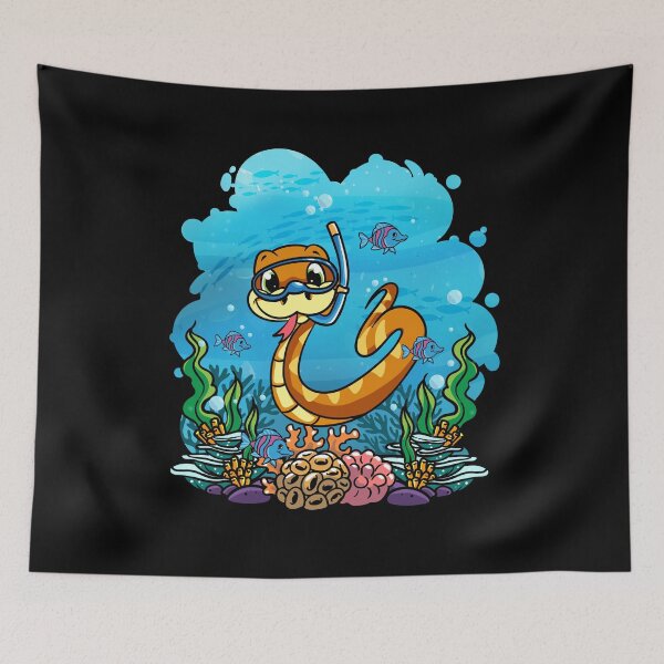 Item preview, Deep Sea Scuba Snake Diver Gift designed and sold by woormle.