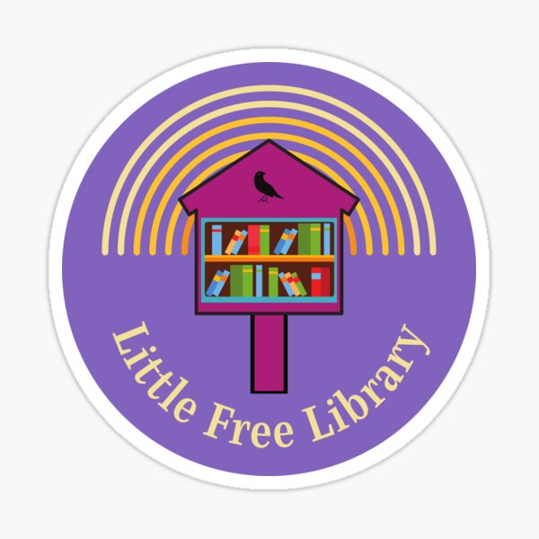 Little Free Library Rainbow Sticker