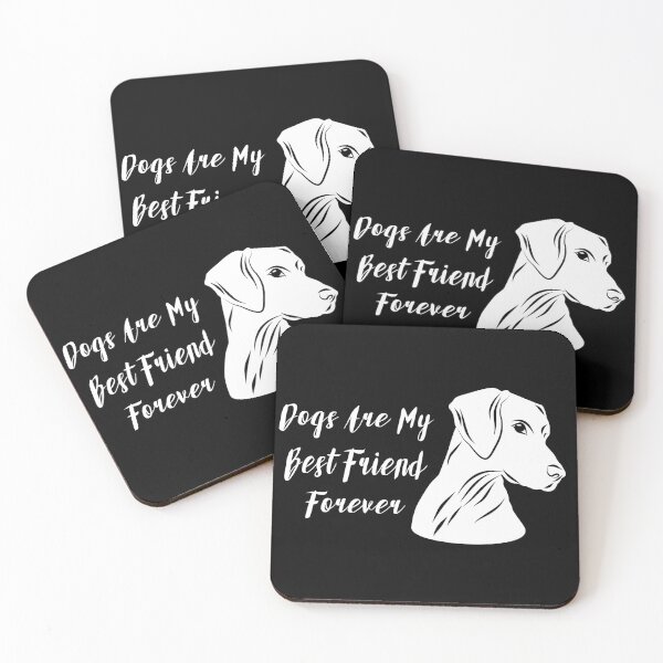 Item preview, Dogs Are My Best Friend Forever Word with One White Dog - Funny designed and sold by Vasabi88.