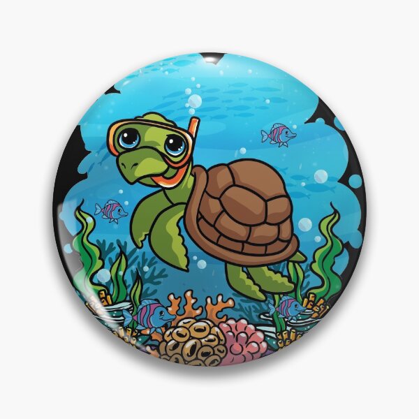Item preview, Deep Sea Turtle Scuba Diver Gift designed and sold by woormle.