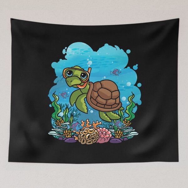 Item preview, Deep Sea Turtle Scuba Diver Gift designed and sold by woormle.