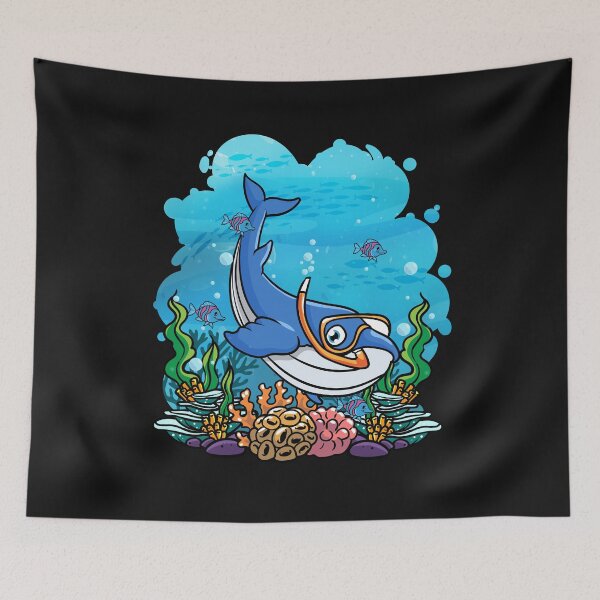Item preview, Deep Sea Scuba Whale Diver Gift designed and sold by woormle.