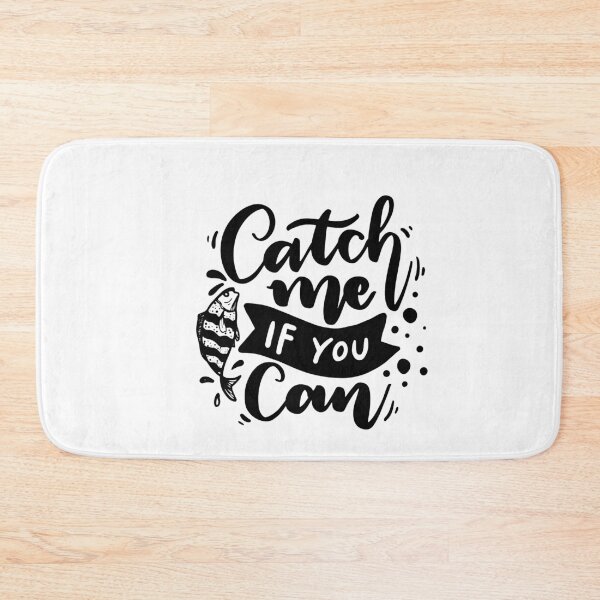 Item preview, Catch Me If You Can white - Fishing Quotes - fishing saying - fishing nursery designed and sold by Lastazizi.