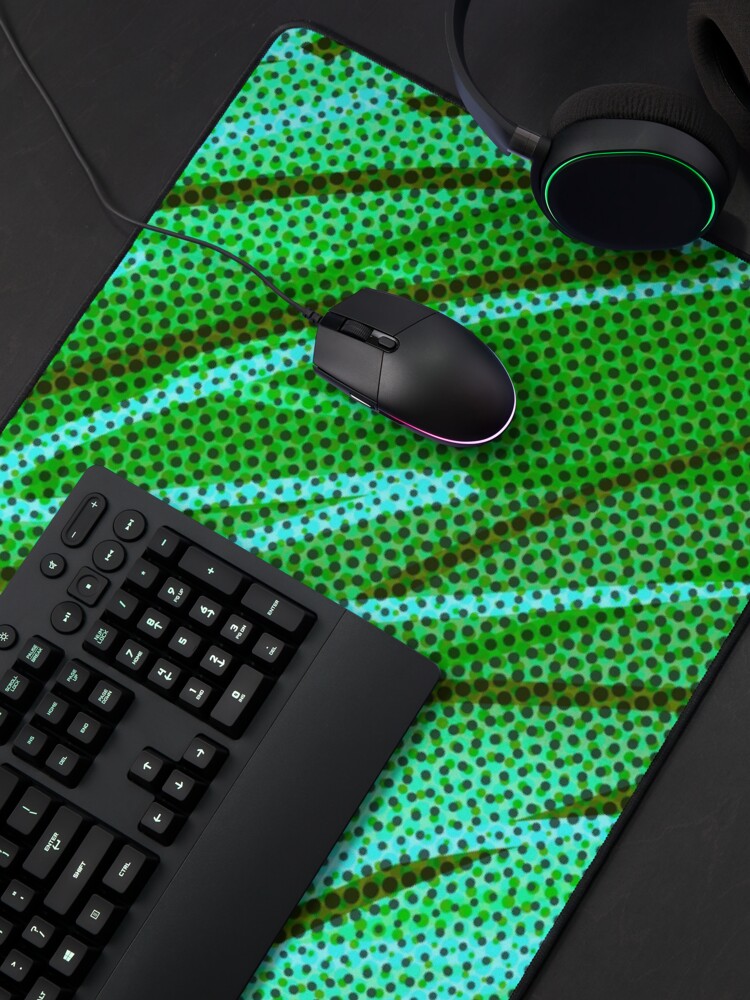 Alternate view of Half tones in green Mouse Pad