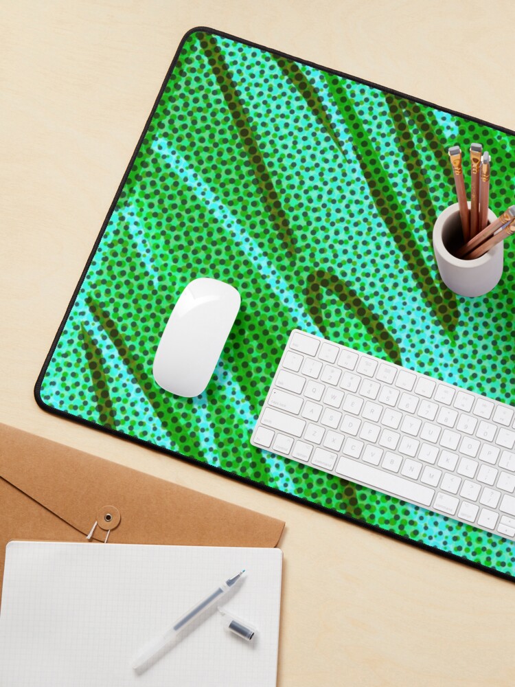 Alternate view of Half tones in green Mouse Pad