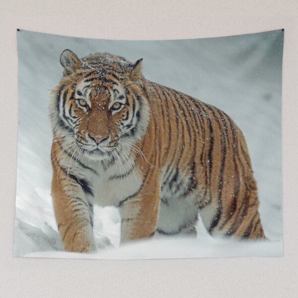 Item preview, Majestic Tiger in the Snow designed and sold by SafariNation.