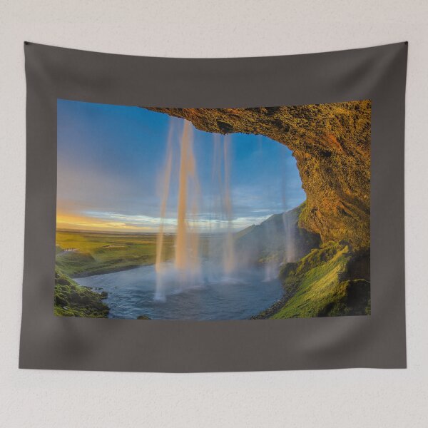 Item preview, Waterfall on Cave Landscape designed and sold by JoyforU.