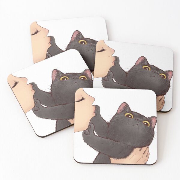 Item preview, Dont Kiss Mew Black  Cat Refused Women kiss Funny Cat  designed and sold by DesignByHeartUK.