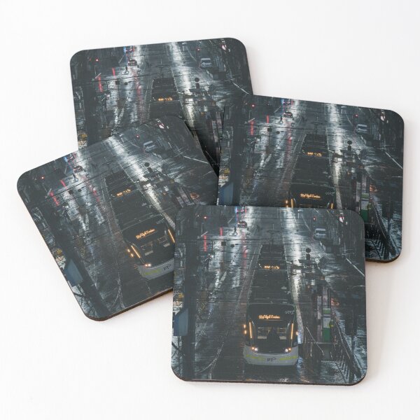 Item preview, Melbourne Tram in City Rain  designed and sold by JonesyDave.