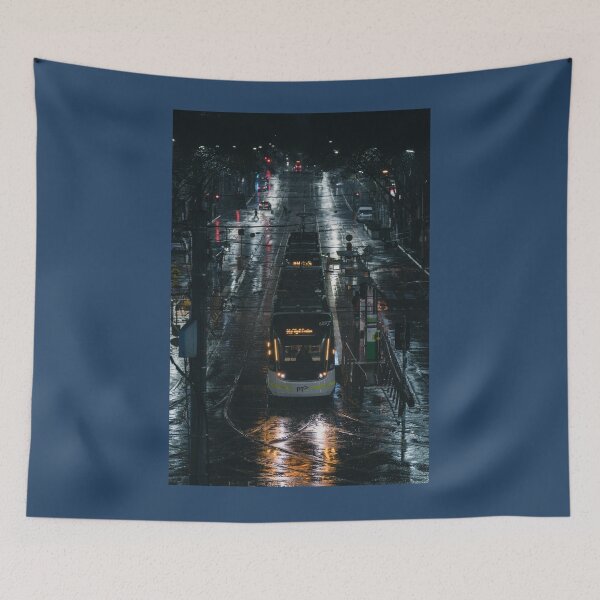 Item preview, Melbourne Tram in City Rain  designed and sold by JonesyDave.