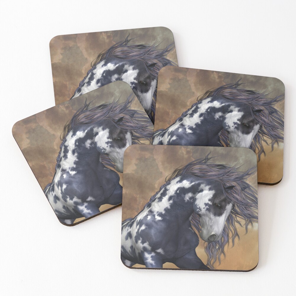 Storm .. Wild Stallion Coasters (Set of 4)