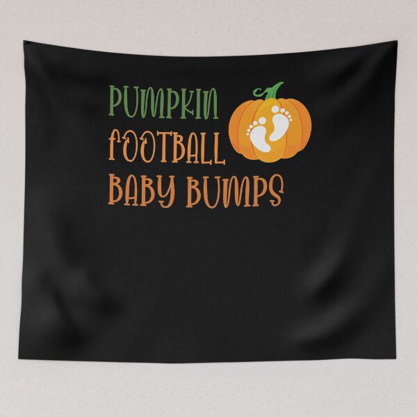 Item preview, Pumpkin Football Baby Bumps / Football Pregnancy Announcement / Cute Halloween Pumpkin Gift New For Mom designed and sold by Run to Creations.