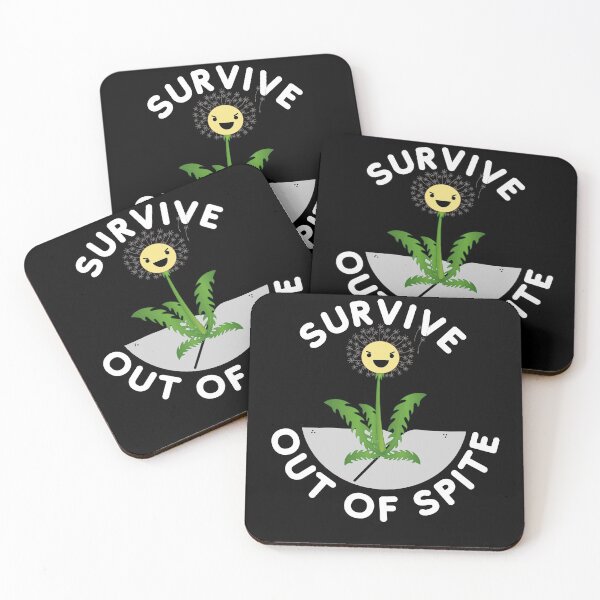 Item preview, Survive Out Of Spite Funny Dandelion designed and sold by S-JDesigns.