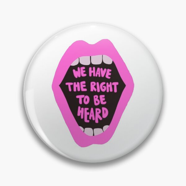 Item preview, "We have the rights to be heard" quote women power designed and sold by Aileenl07.