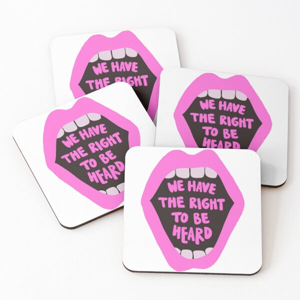 Item preview, "We have the rights to be heard" quote women power designed and sold by Aileenl07.