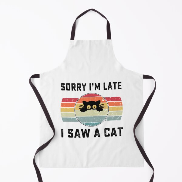 Item preview, Sorry Im Late I Saw A Cat retro vintage designed and sold by AnimaLovers.