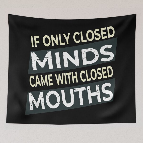 Item preview, If only closed minds came with closed mouths vintage  designed and sold by HStudioPrints.
