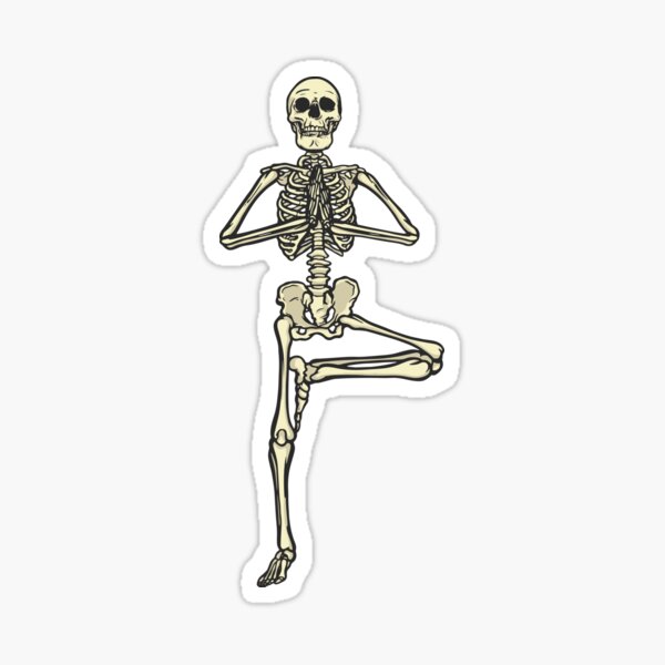 Zen As Fuck Funny Buddhist Yoga Skeleton Meditation Sarcasm Sticker Vinyl  Bumper Sticker Decal Waterproof 5