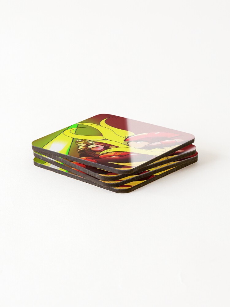 Thumbnail 4 of 5, Coasters (Set of 4), Mega Man Zero designed and sold by RekaderEX.
