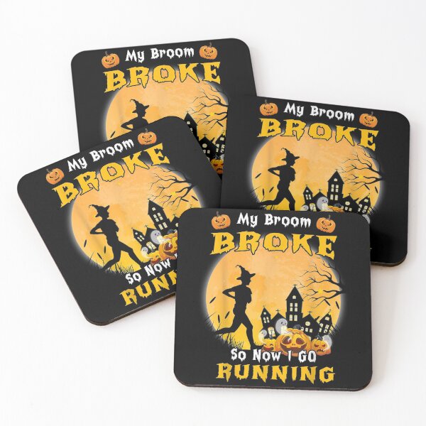 Item preview,  Broom Broke Running Halloween Runner Funny designed and sold by donnagia.