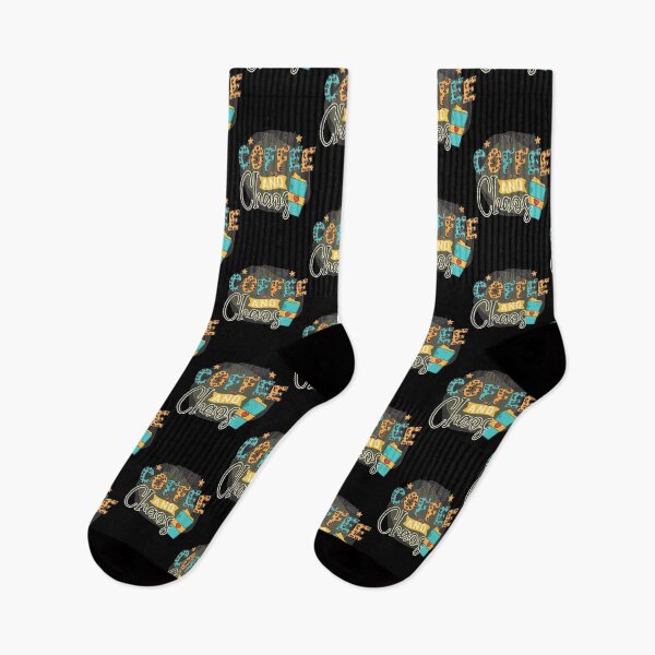 Item preview, I Run On Coffee And Chaos Fun Leopard Print Mom Life  designed and sold by ivonnaron.