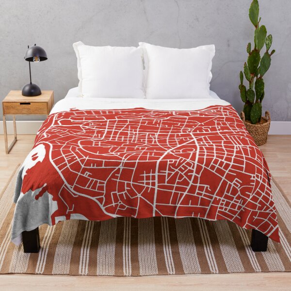Item preview, Beirut Map Red designed and sold by dkaranouh.