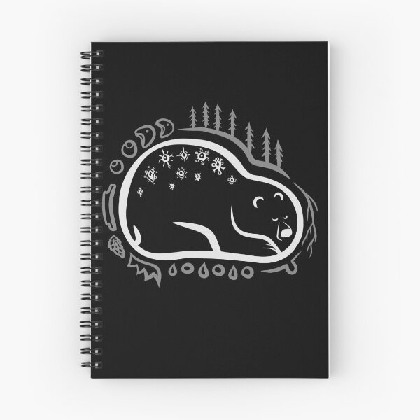 Item preview, Fall and Winter Black Sleeping Bear "Hibernation Guardian" designed and sold by Boreal-Witch.
