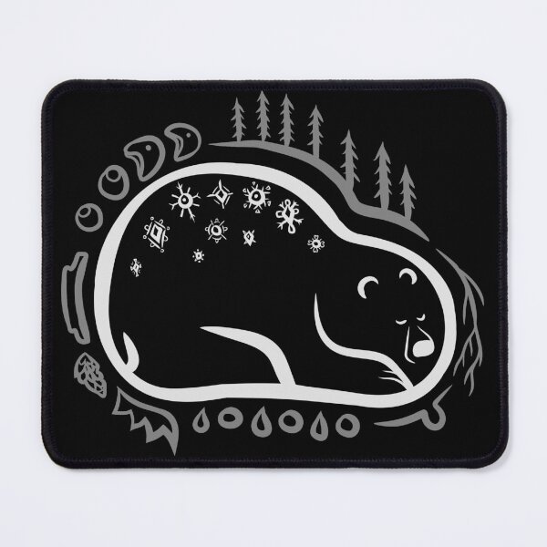 Item preview, Fall and Winter Black Sleeping Bear "Hibernation Guardian" designed and sold by Boreal-Witch.
