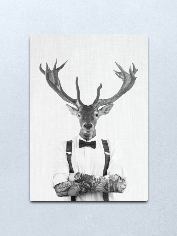 Alternate view of Modern Deer Man Metal Print