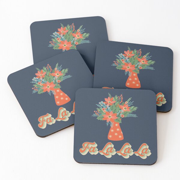 Item preview, Fa La La Holiday Florals designed and sold by SharksOnShore.
