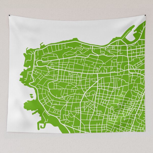 Item preview, Beirut Map Green designed and sold by dkaranouh.