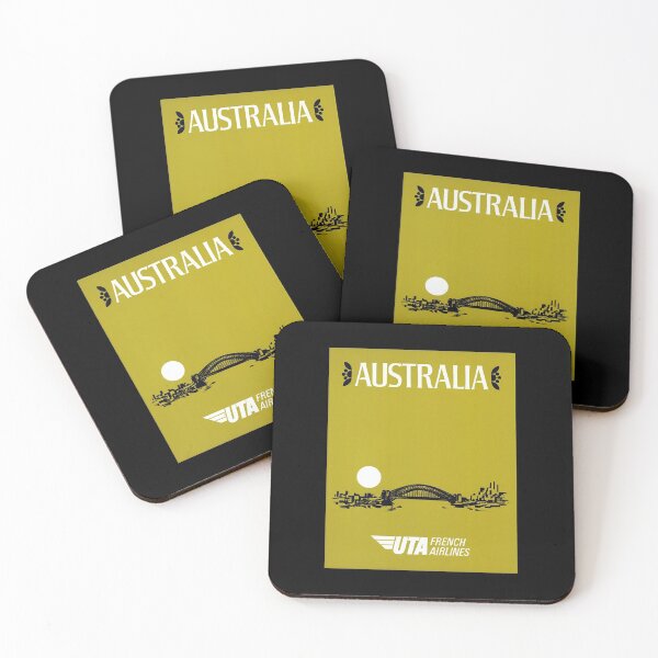 Item preview, Vintage Travel Poster UTA French Airlines Australia  designed and sold by Kambryn19vdcf.