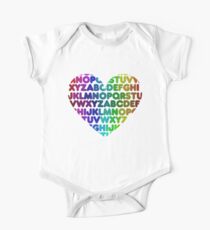 ABC heart One Piece - Short Sleeve