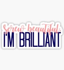Einfache Schraube Schön, Im Brilliant Sticker