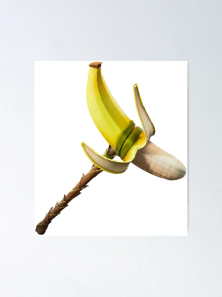 Banana Peely Gaming Character Pickaxe | Poster