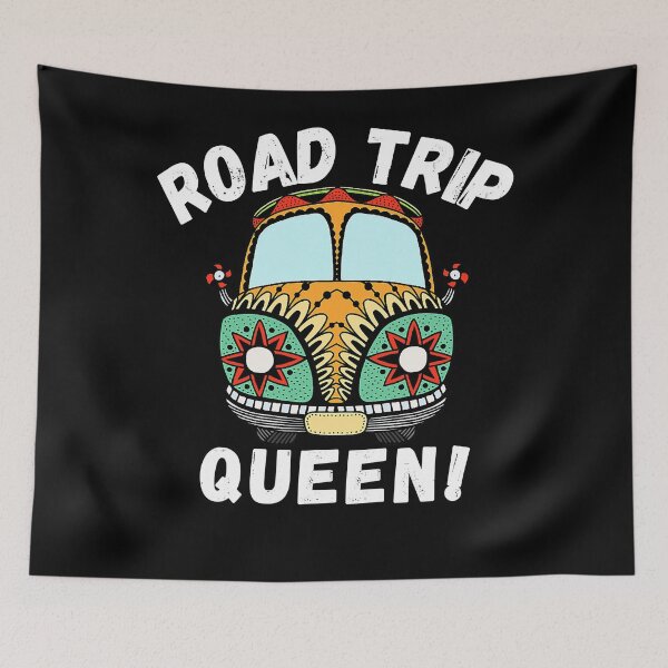 Item preview, Road Trip Queen Traveler Vacation Camping designed and sold by Violet768.