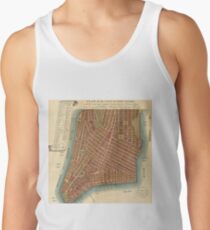Camisetas de tirantes para hombre Vintage Map of Lower New York City (1807)