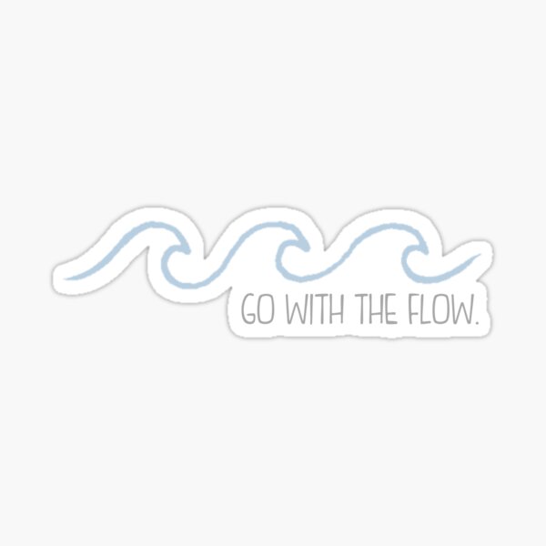 Go with the Flow Wave Sticker