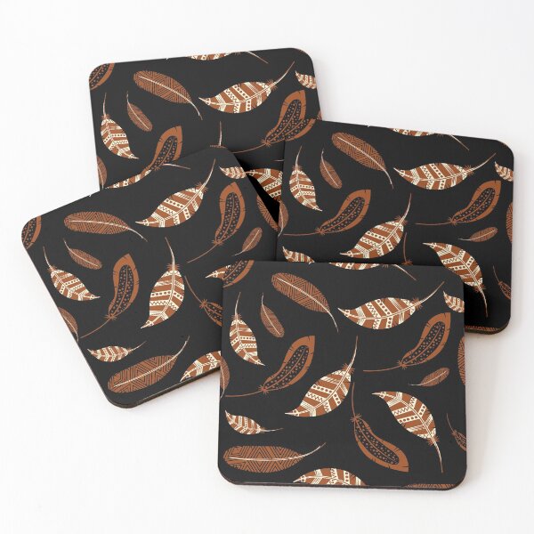 Item preview, Boho Feathers in Earth Tones designed and sold by Designs24U.