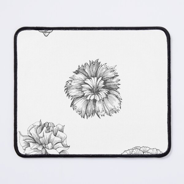 Item preview, Carnation Flowers - Carnation Flowers pattern - Carnation Flowers on blue background designed and sold by Amalzaki.