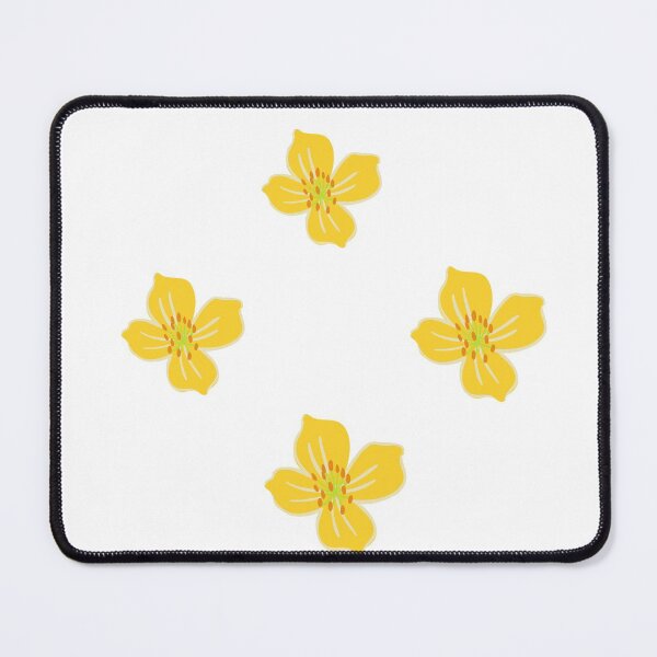 Item preview, yellow sampaguita flowers pack on light off white background designed and sold by Amalzaki.