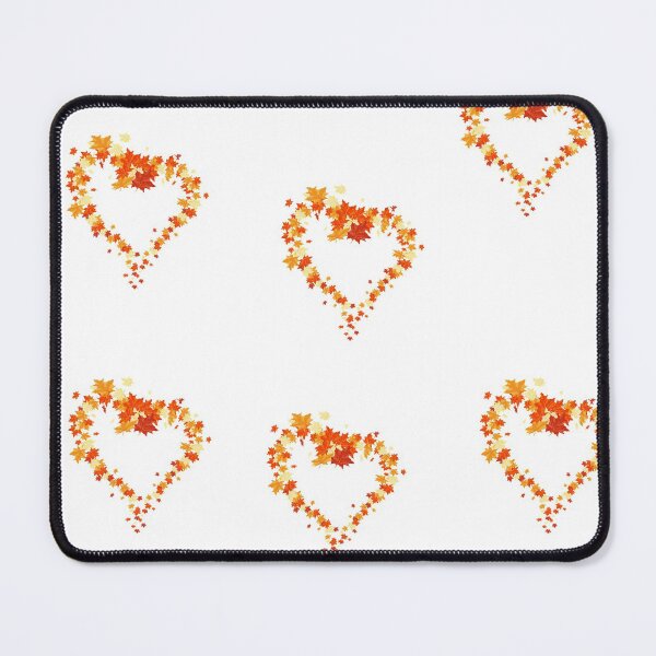 Item preview, Autumn leaves pattern through hearts - Autumn leaves detail pattern - Autumn leaves pattern orange designed and sold by Amalzaki.