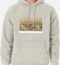 Sudadera con capucha Vintage Pictorial Map of New York City (1874)