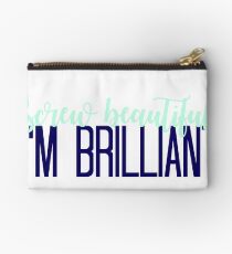 Mint Screw Beautiful, Im Brilliant Studio Pouch