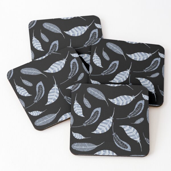 Item preview, Blue grey feathers designed and sold by Designs24U.