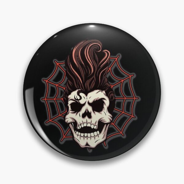 Artikelvorschau, PsychoBilly Schädel entworfen und verkauft von RowdyPop.